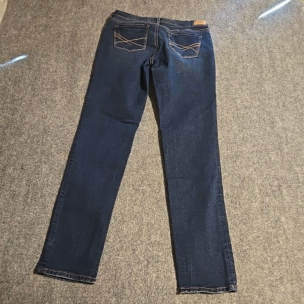 Aeropostale Skinny Denim Jeans Womens Size 8 Blue Distressed Straight - Picture 10 of 10